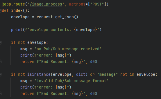 create envelope & verify contents